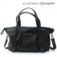 Сумка для мамы Changing Bag Storksak leather black