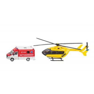  Модель Машина скорой помощи и вертолет 1850