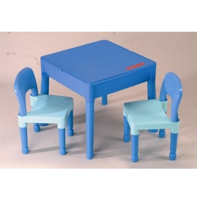 Стол со стульчиками Building Block синий