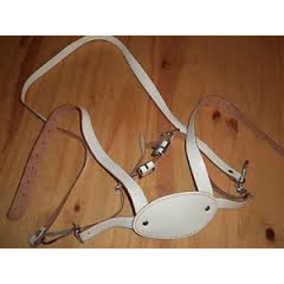 Вожжи Leather Harness and Reins 500 white