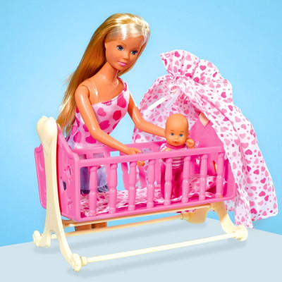 Кукла Steffi Штеффи с ребенком New born baby 0861